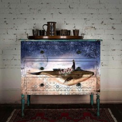 Whale in Cosmos. A1 Decoupage Fiber Paper Redesign | L'aura Bella