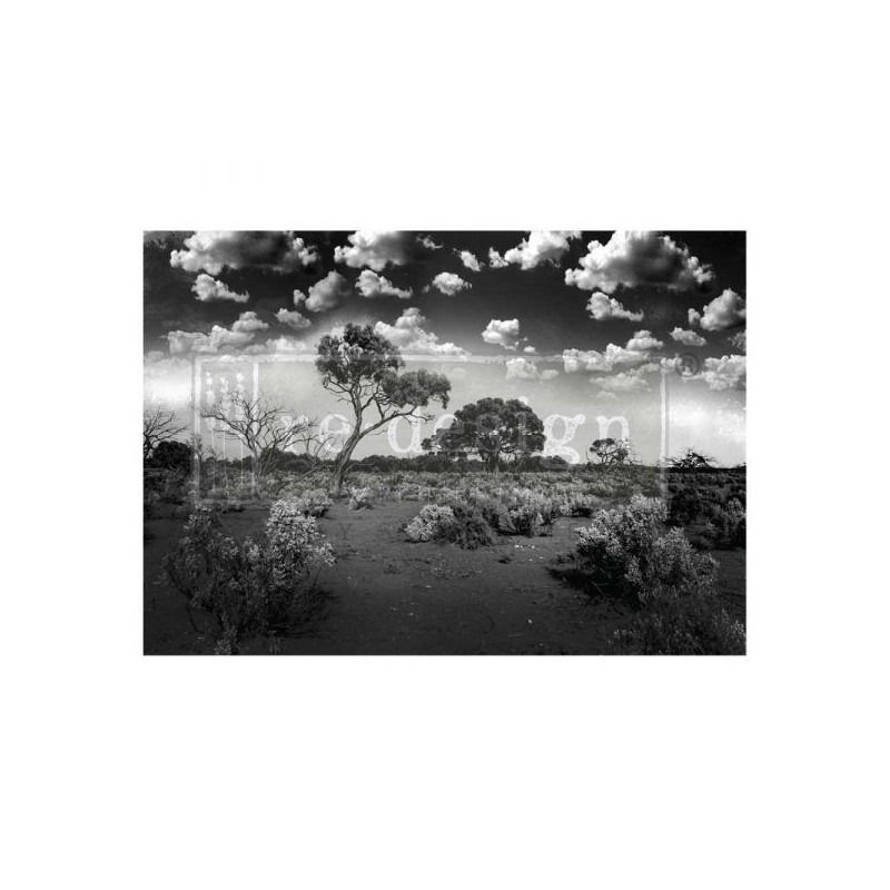 Serene Wilderness. A1 Decoupage Fiber Paper Redesign | L'aura Bella