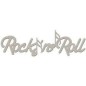 Rock 'n' Roll. Frase decorativa de cartón
