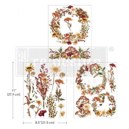 Dried Wildflowers REDESIGN MIDDY DECOR TRANSFERS® 660154| L'aura Bella