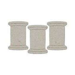 Fabscraps. Chipboard. Colección Milkshake . DC58012. Bobinas de hilo