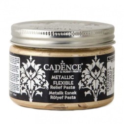 Pasta Relieve Flexible Metalizada CHAMPAGNE Cadence MF02| L'aura Bella