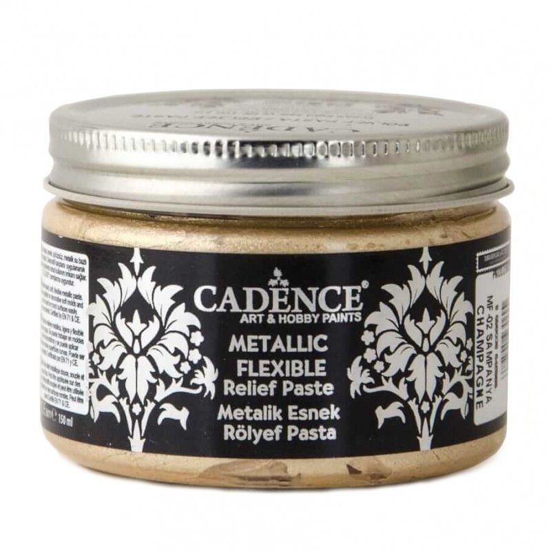 Pasta Relieve Flexible Metalizada CHAMPAGNE Cadence MF02| L'aura Bella