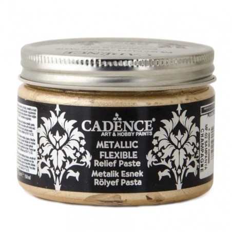 Pasta Relieve Flexible Metalizada CHAMPAGNE Cadence MF02| L'aura Bella