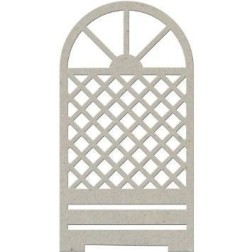 Fabscraps. Chipboard. Colección Milkshake . DC58018. Puerta enrejada