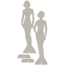 Fabscraps. Chipboard. Colección Milkshake . DC58019. Muñecas