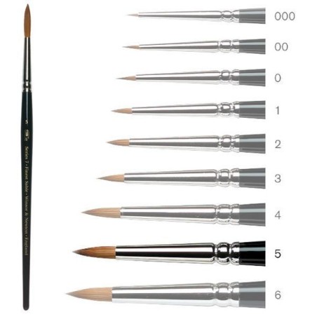 Pincel Acuarela S 7 MINI, n 5. Pelo Marta Kolinsky. W&N | L'aura Bella