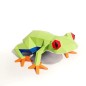 Frog, rana. Escultura, lámpara de papel 3D. Kit DIY. Papercraft World