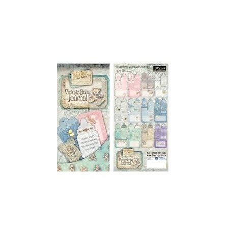 Fabscraps. Colección Vintage Baby. MC43001. Precortados