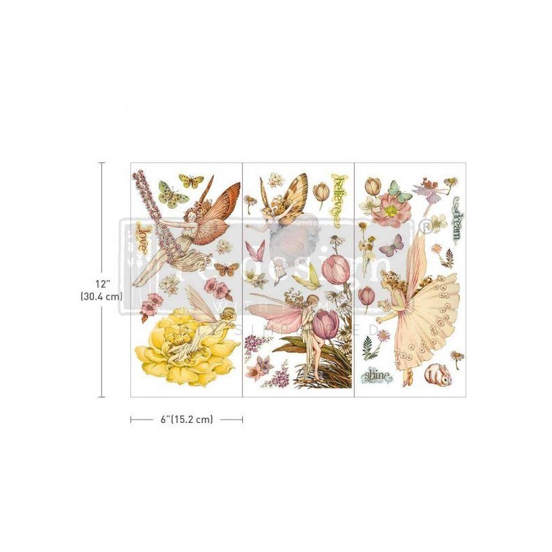 Fairy Flowers REDESIGN DECOR TRANSFERS® 653514 | L'aura Bella