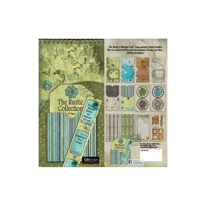 Fabscraps. Colección Rustic. MC48001. Precortados | L'aura Bella