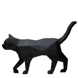 Gato negro. KIT DIY Escultura papel 3D Papercraft World | L'aura Bella