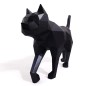 Gato negro. KIT DIY Escultura de papel 3D. Papercraft World