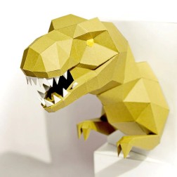 T-REX. Kit DIY Wall Art de papel 3D. Papercraft World | L'aura Bella