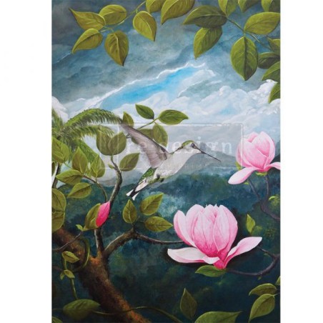 Spring Magnolias. A1 Decoupage Rice Paper Redesign | L'aura Bella