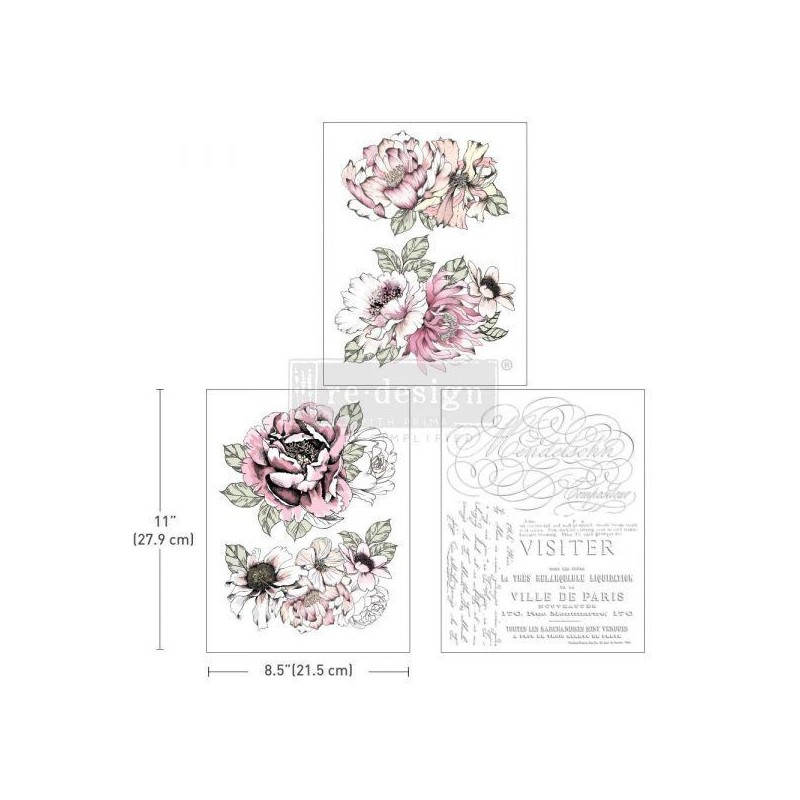 Desert Rose REDESIGN MIDDY DECOR TRANSFERS® 659219 | L'aura Bella