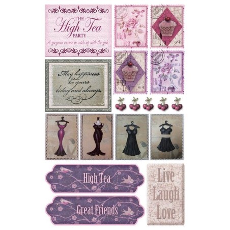 Fabscraps. Colección High Tea. ST41001. Pegatinas