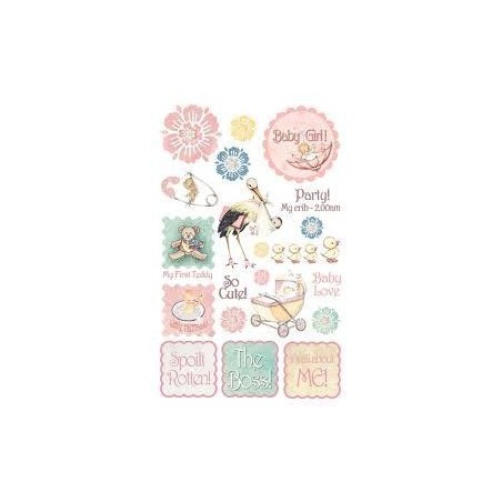 Fabscraps. Colección Vintage Baby. ST43001. Pegatinas