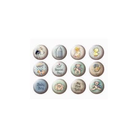 Fabscraps. Colección Vintage Baby. ST43004. Pegatinas