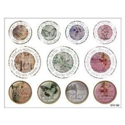 Fabscraps. Colección Organic. ST47002. Pegatinas