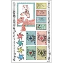 Fabscraps. Colección Victoria. ST49001. Pegatinas