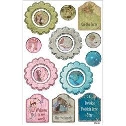 Fabscraps. Colección Little Peeps. ST56001. Pegatinas