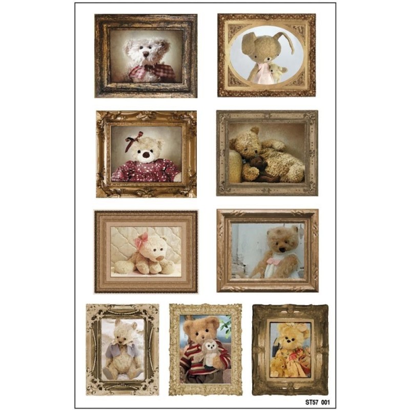 Fabscraps. Colección Baby Bear. ST57001. Pegatinas. L'aura Bella