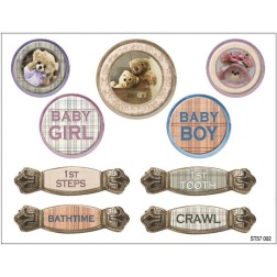 Fabscraps. Colección Baby Bear. ST57002. Pegatinas