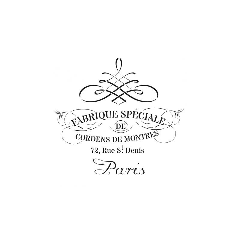 Plantilla stencil: Fabrique Speciale. HD039. Cadence | L'aura Bella