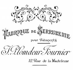 Plantilla stencil: Fabrique Serrurerie. HD038. Cadence | L'aura Bella