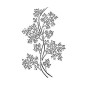 Plantilla stencil: VEGETAL, ramaje fino. Home Decor 25x36 cm. Cadence