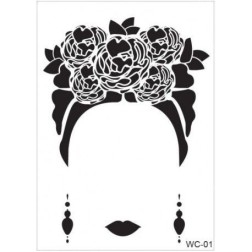 Plantilla stencil: Woman, Mujer. WC01. Cadence | L'aura Bella