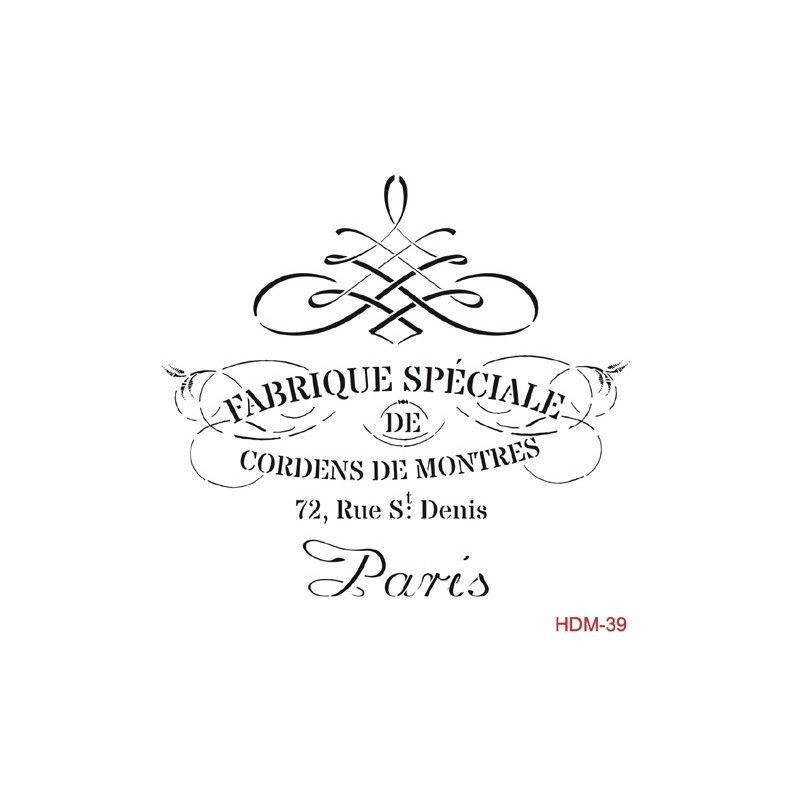 Plantilla stencil: Fabrique Speciale HDM39 Cadence | L'aura Bella