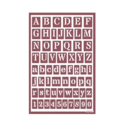 Plantilla de estarcido para ácido ABC1. Abecedario | L'aura Bella