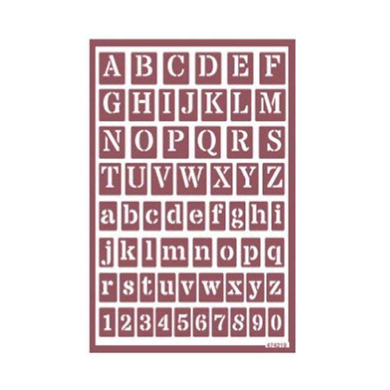 Plantilla de estarcido para ácido ABC1. Abecedario | L'aura Bella