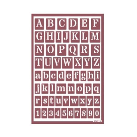 Plantilla de estarcido para ácido ABC1. Abecedario | L'aura Bella