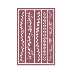 Plantilla de estarcido para ácido líneas VEGETAL | L'aura Bella