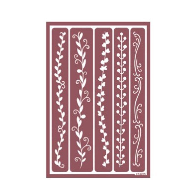 Plantilla de estarcido para ácido líneas VEGETAL | L'aura Bella