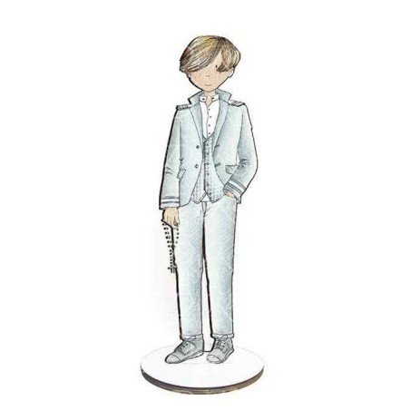 Niño Primera Comunión Traje Gris. Pintada. Dayka Trade | L'aura Bella