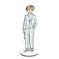 Niño Primera Comunión Traje Gris y Rosario. Figura Pintada con peana. Dayka Trade
