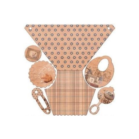 Colección Baby Bear: Pack de 6 invitaciones bebé.