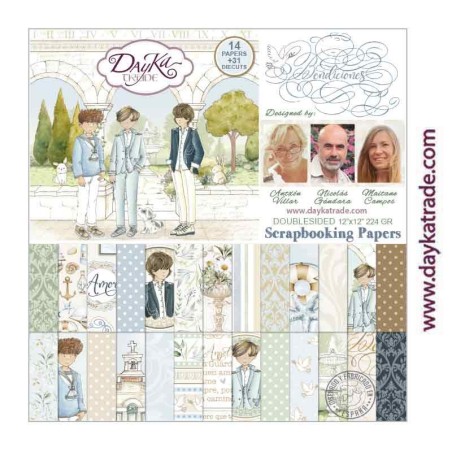 Kit Colección Scrap Comunión Niño 2023 Bendiciones | L'aura Bella
