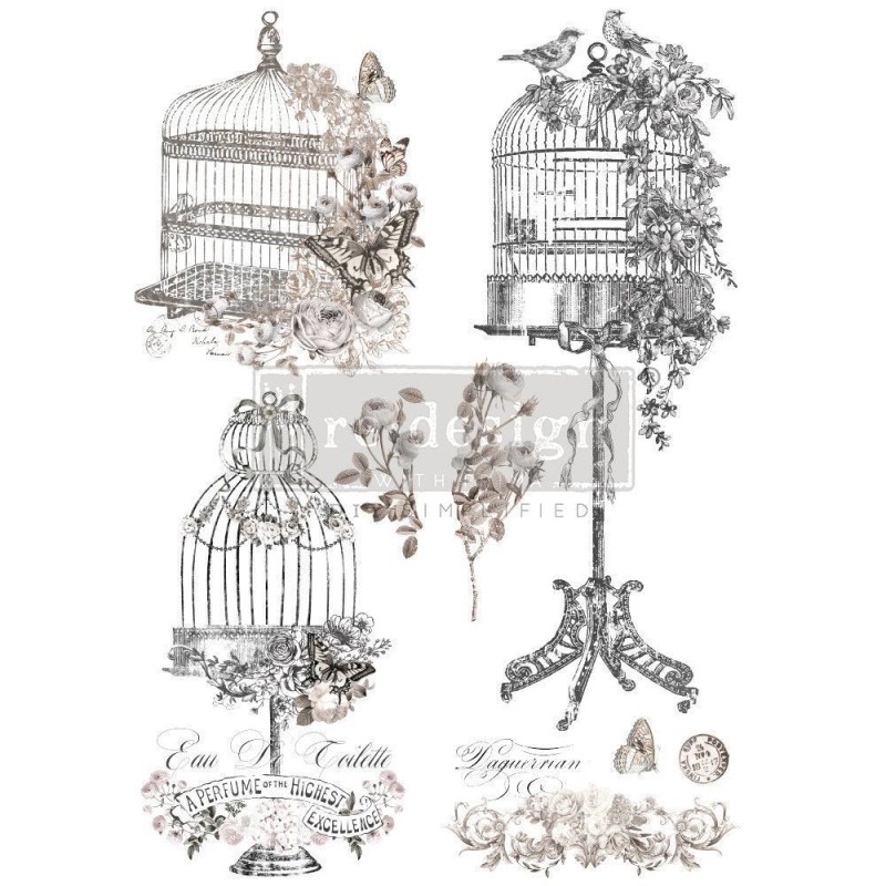 La Voliere. Jaulas REDESIGN DECOR TRANSFERS® 663384 | L'aura Bella