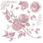 Romance Roses. Sello REDESIGN DECOR STAMP – 12″X12″ (6 PZS)