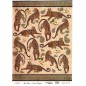 Leopardos. Papel de arroz, rice paper A3. Cadence