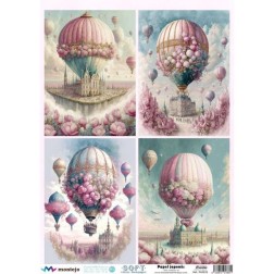 Globos 1. Papel arroz SOFT japonés, A3.SPA5233 | L'aura Bella