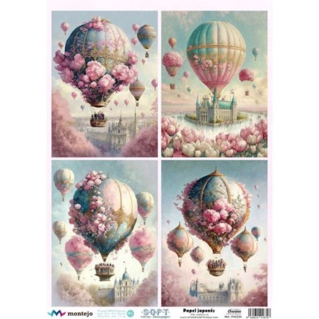 Globos 2. Papel arroz SOFT japonés, A3. SPA5234 | L'aura Bella