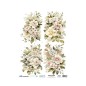 Flores Vintage 6. Papel de arroz SOFT japonés, A3.