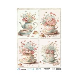 Flores Vintage 8. Papel arroz SOFT japonés, A3. SPA5255 | L'aura Bella