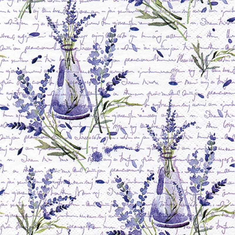Servilleta para decoupage: Lavanda. 33x33cm | L'aura Bella